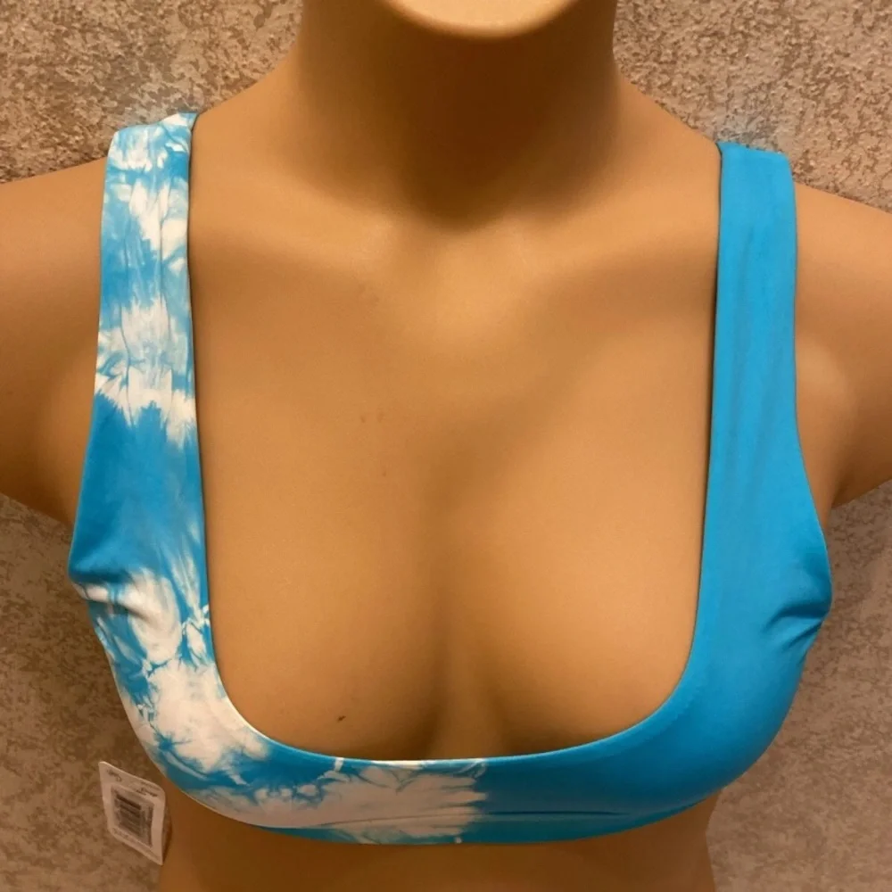 Dippin' Daisy's Crystal Blue and White Tie-Dye Bikini